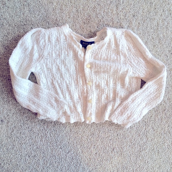 Ralph Lauren: 2T Girl’s Crocheted Cardigan - Picture 1 of 1